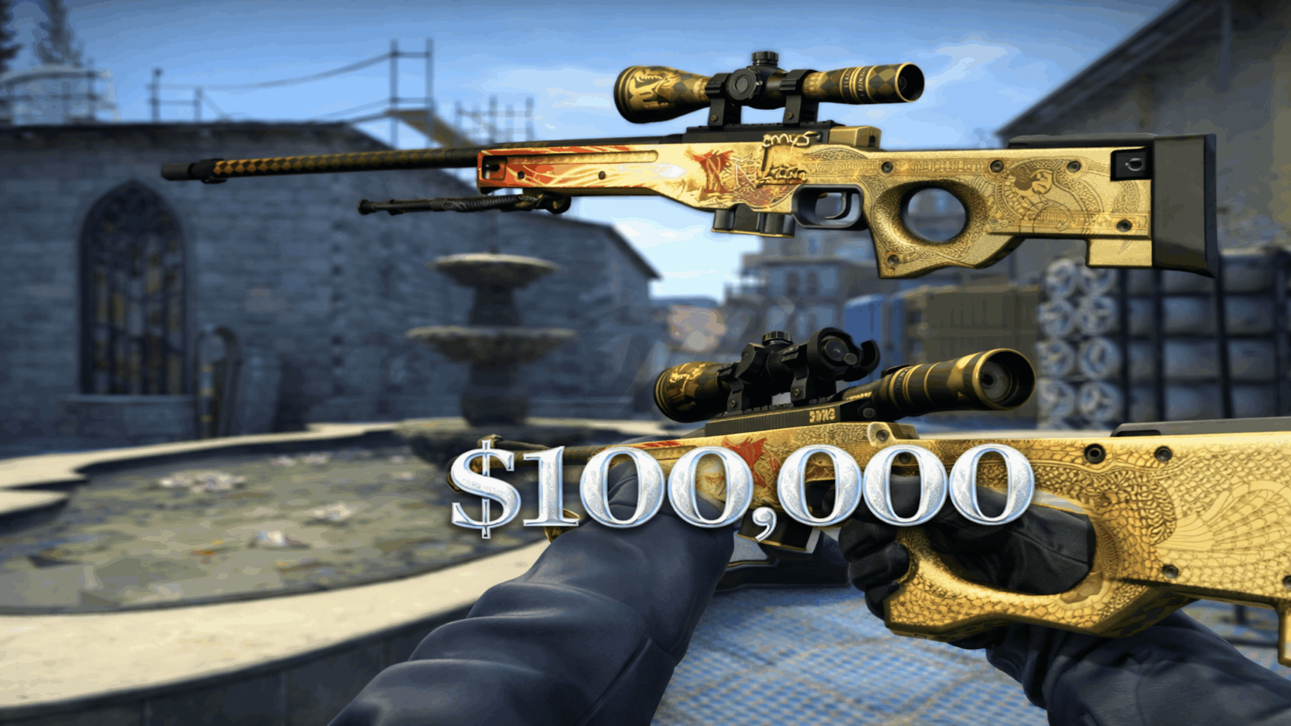 Expensive AK-47 Case Hardened 661 pattern skin CS:GO worth over $400,000