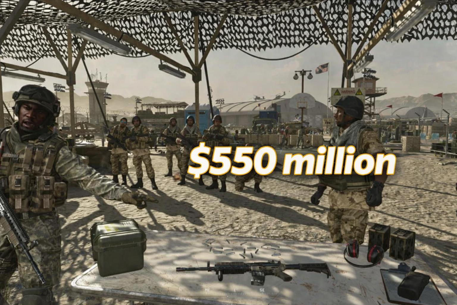 Call of Duty Modern Warfare gameplay $550 million launch sales military shooter franchise global success