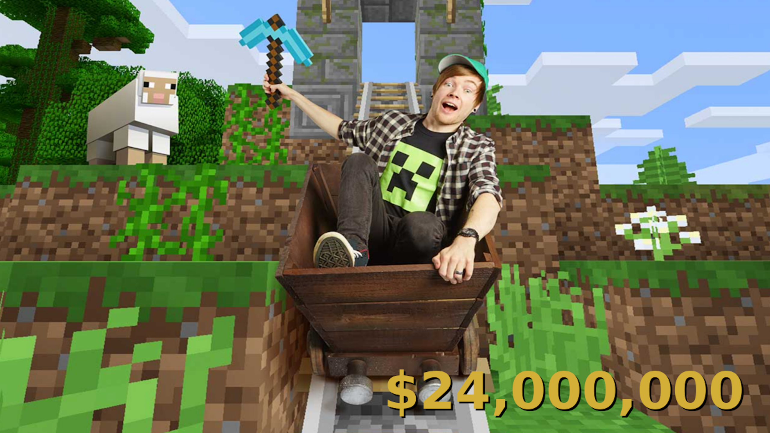 Richest streamer DanTDM net worth Minecraft YouTube image