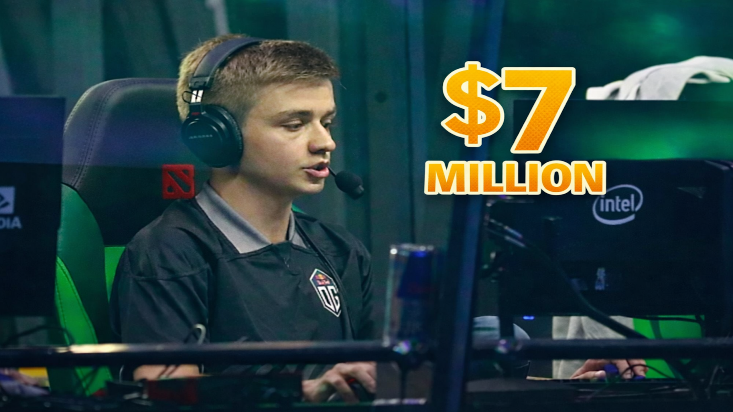 OG esports team player portrait with $7 million earnings from competitive gaming, tournaments and brand partnerships


