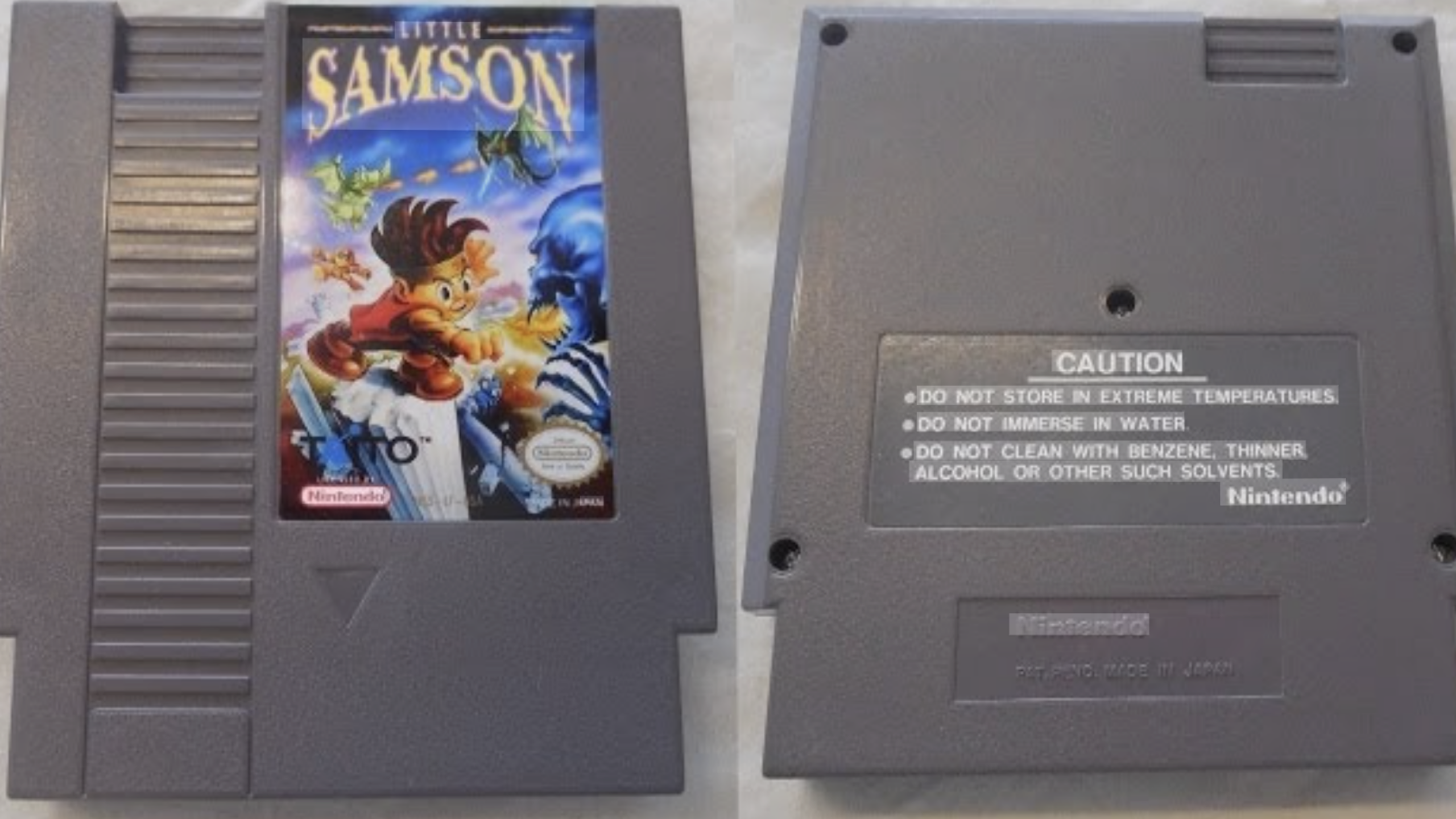 Little Samson NES rare late release game now highly valuable among collectors