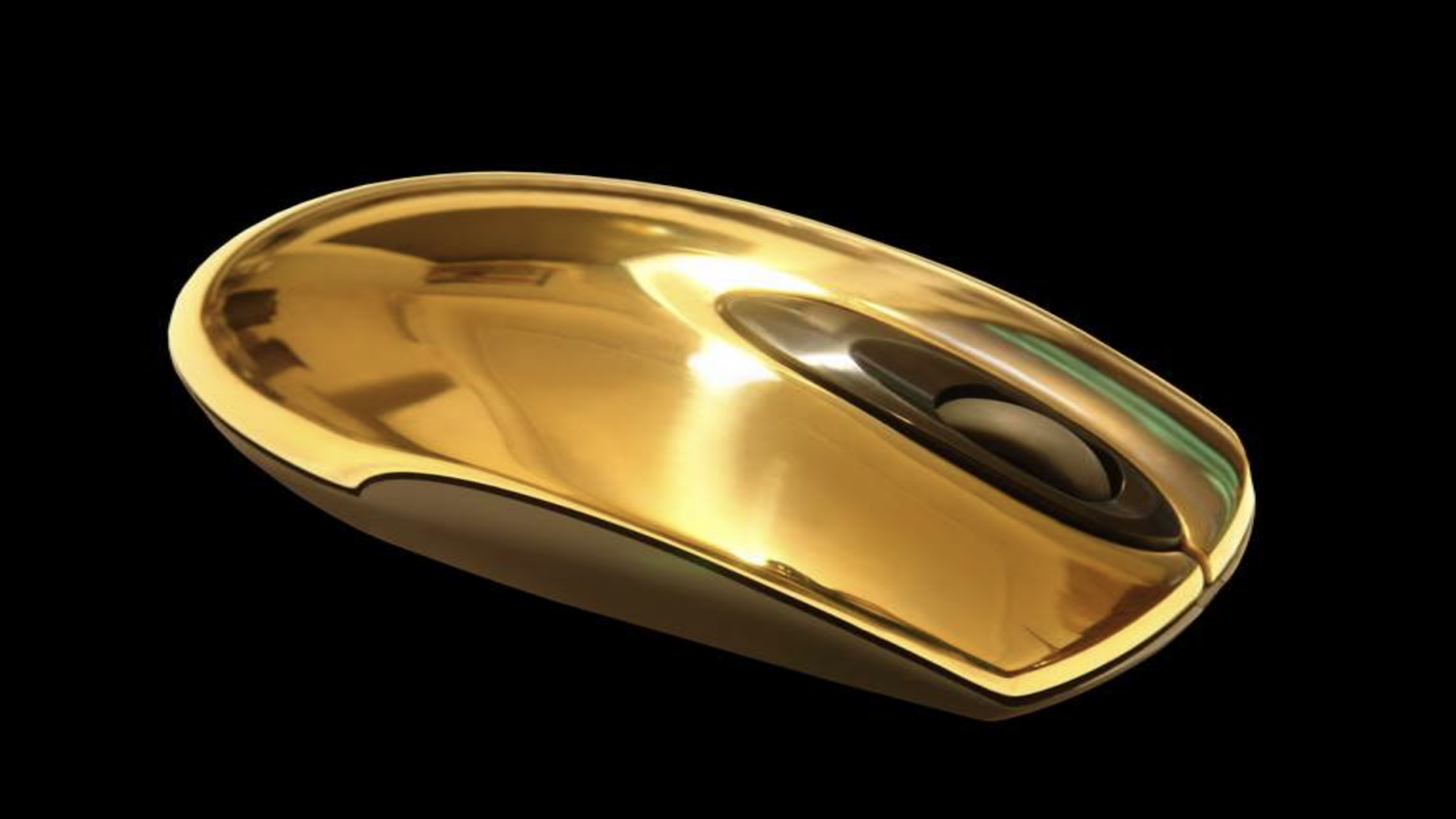 Luxurious full gold 999 millionaire mouse blackwood ivory box