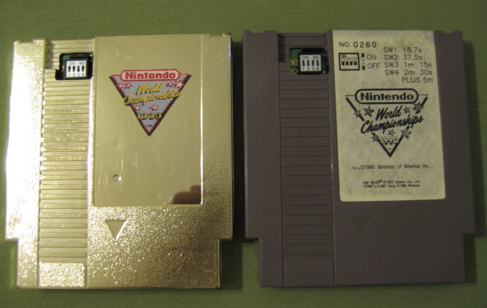 Gold Nintendo World Championships 1990 cartridge one of the rarest and most expensive games ever made