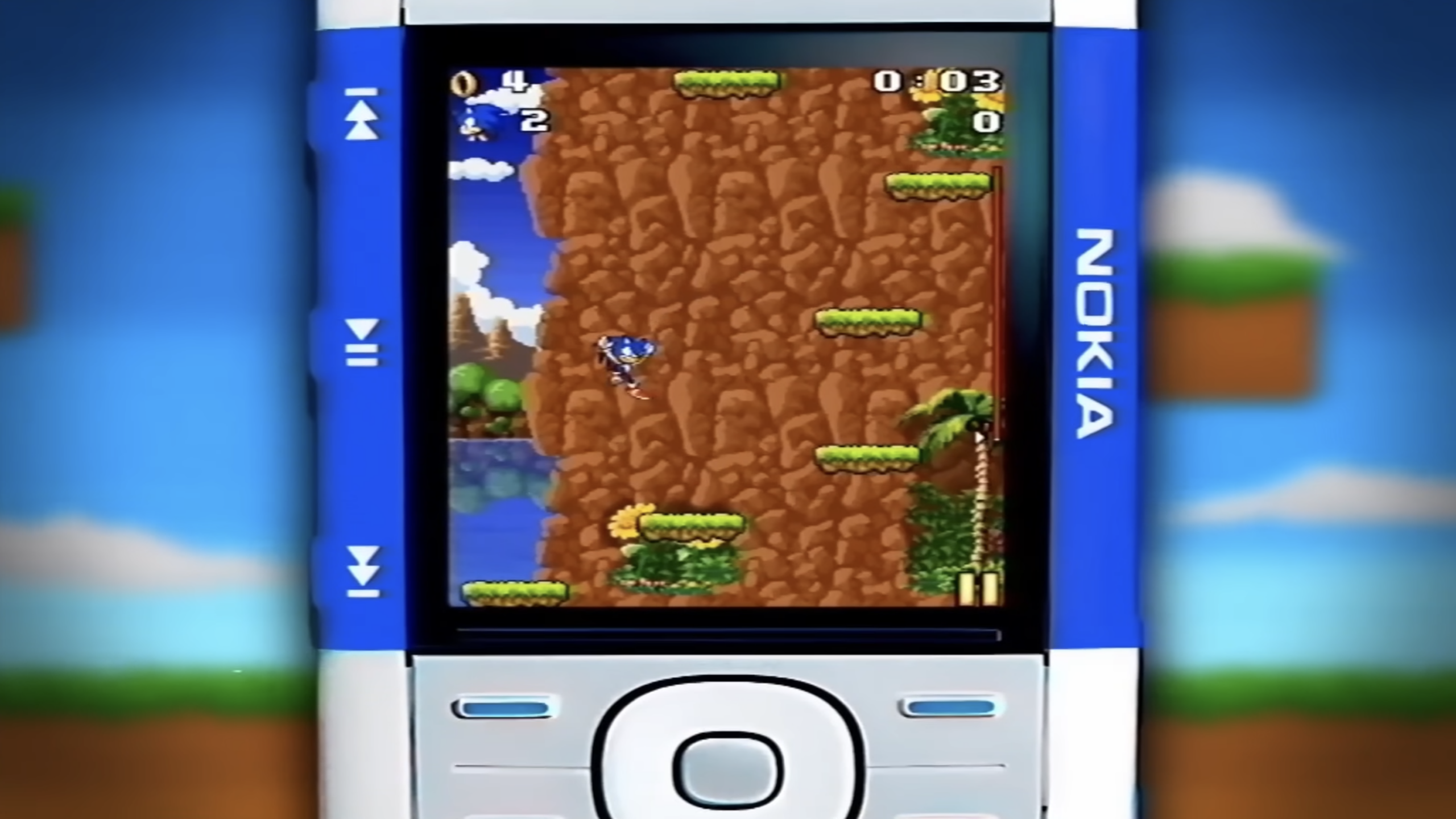 Sonic Jump mobile vertical gameplay 2000s