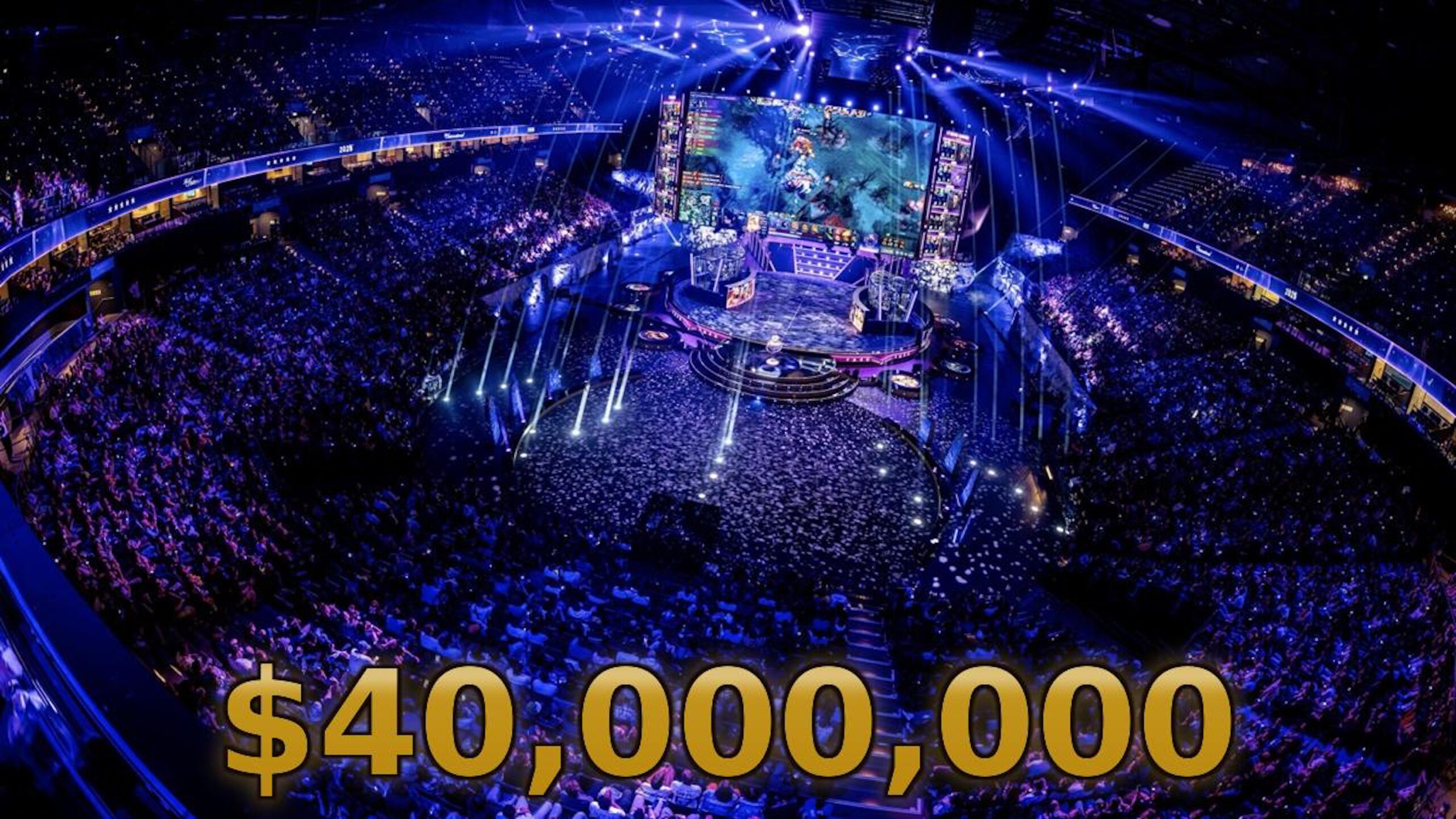 Dota 2 The International esports tournament arena crowd high prize pool competitive gaming event