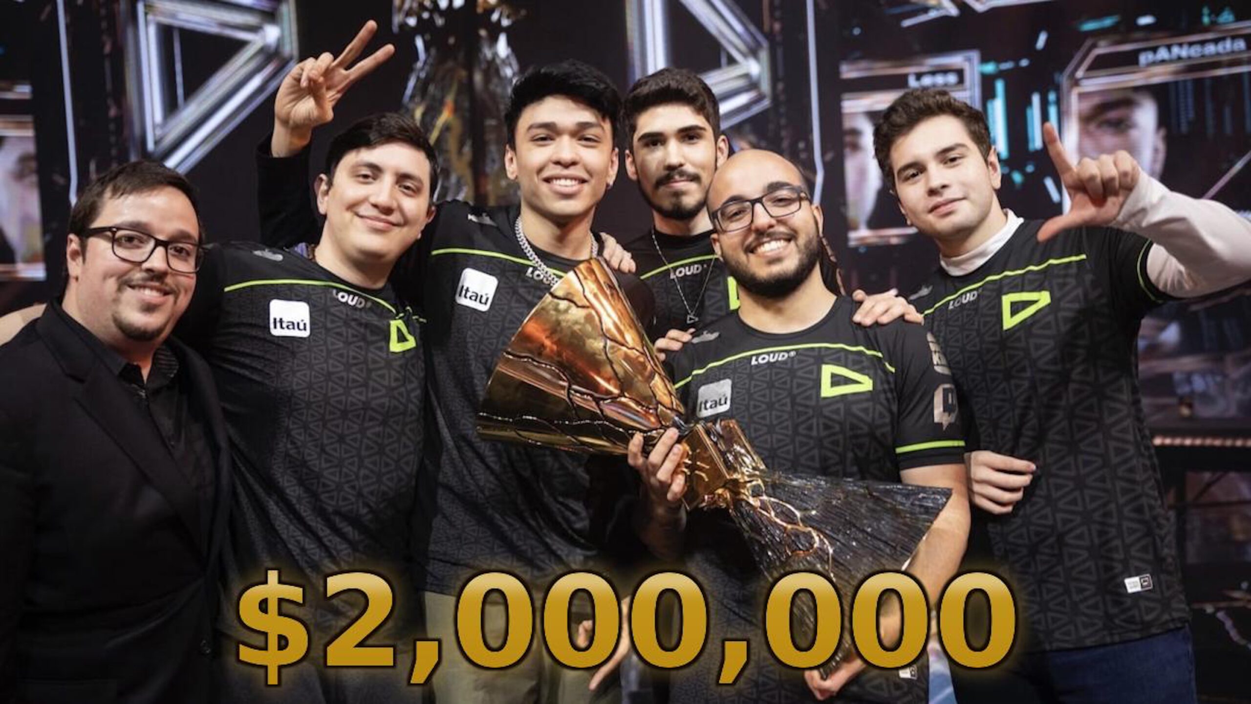 Valorant Champions esports tournament stage pro players FPS competition arena lighting event