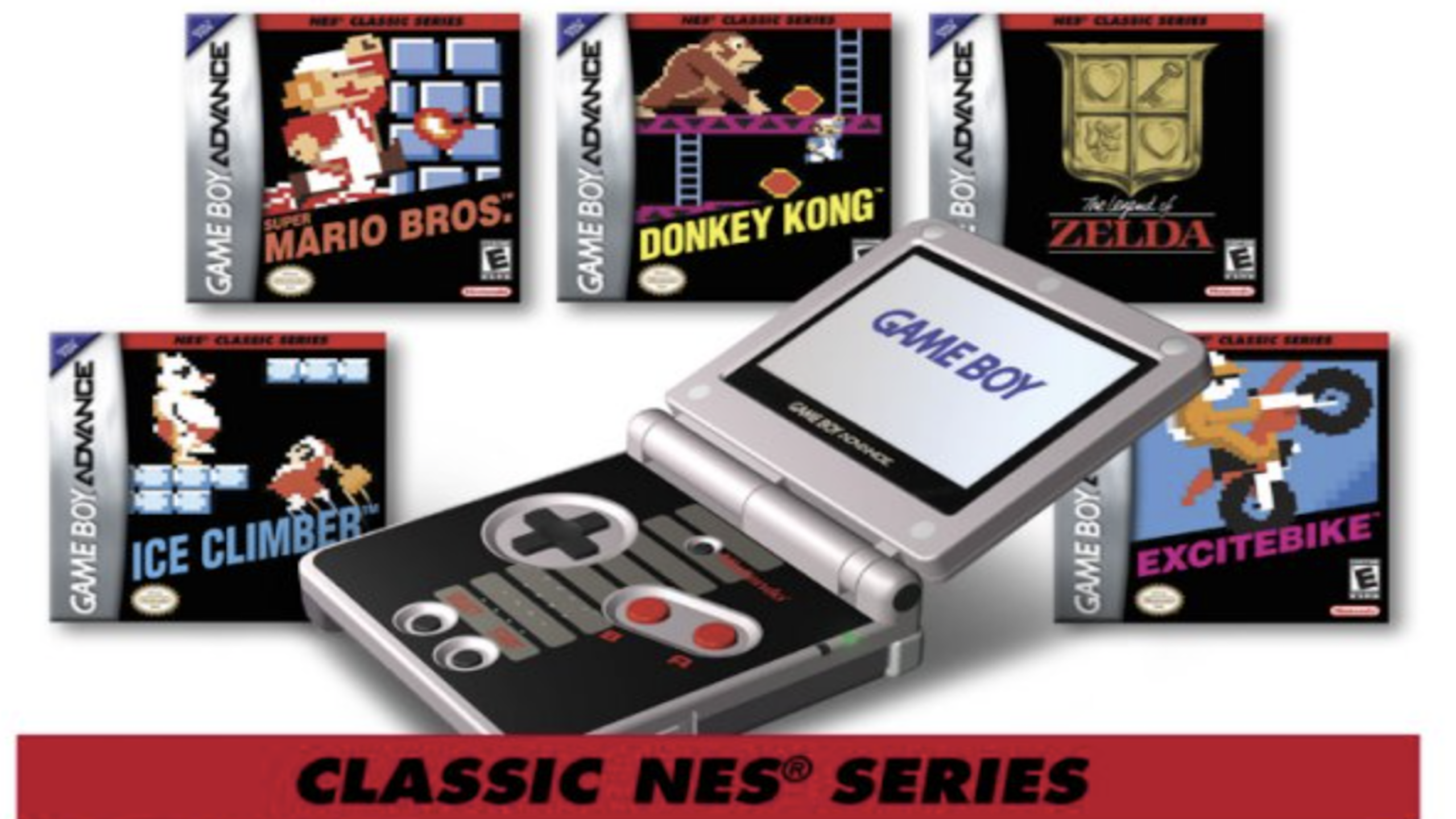 Game Boy Advance SP Classic NES Edition handheld console (2004)