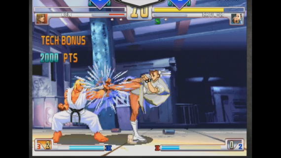 Daigo Umehara parrying Justin Wong&rsquo;s Chun-Li super during the Street Fighter III: Third Strike final at EVO 2004, moments before winning the round in one of the most famous plays in fighting game history.