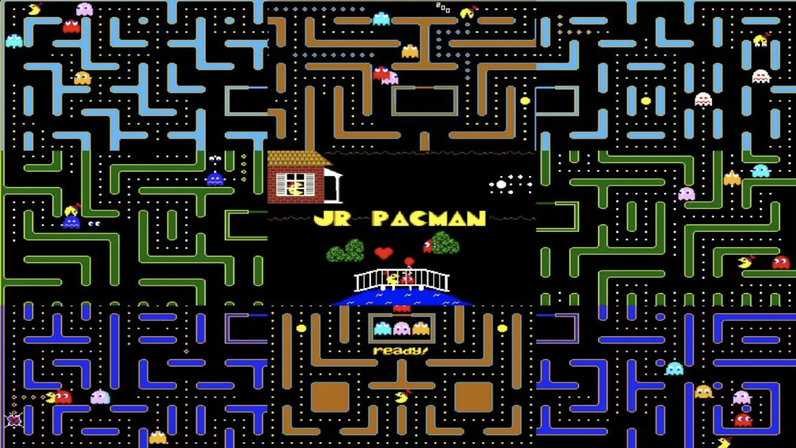 Pac Man arcade maze gameplay classic