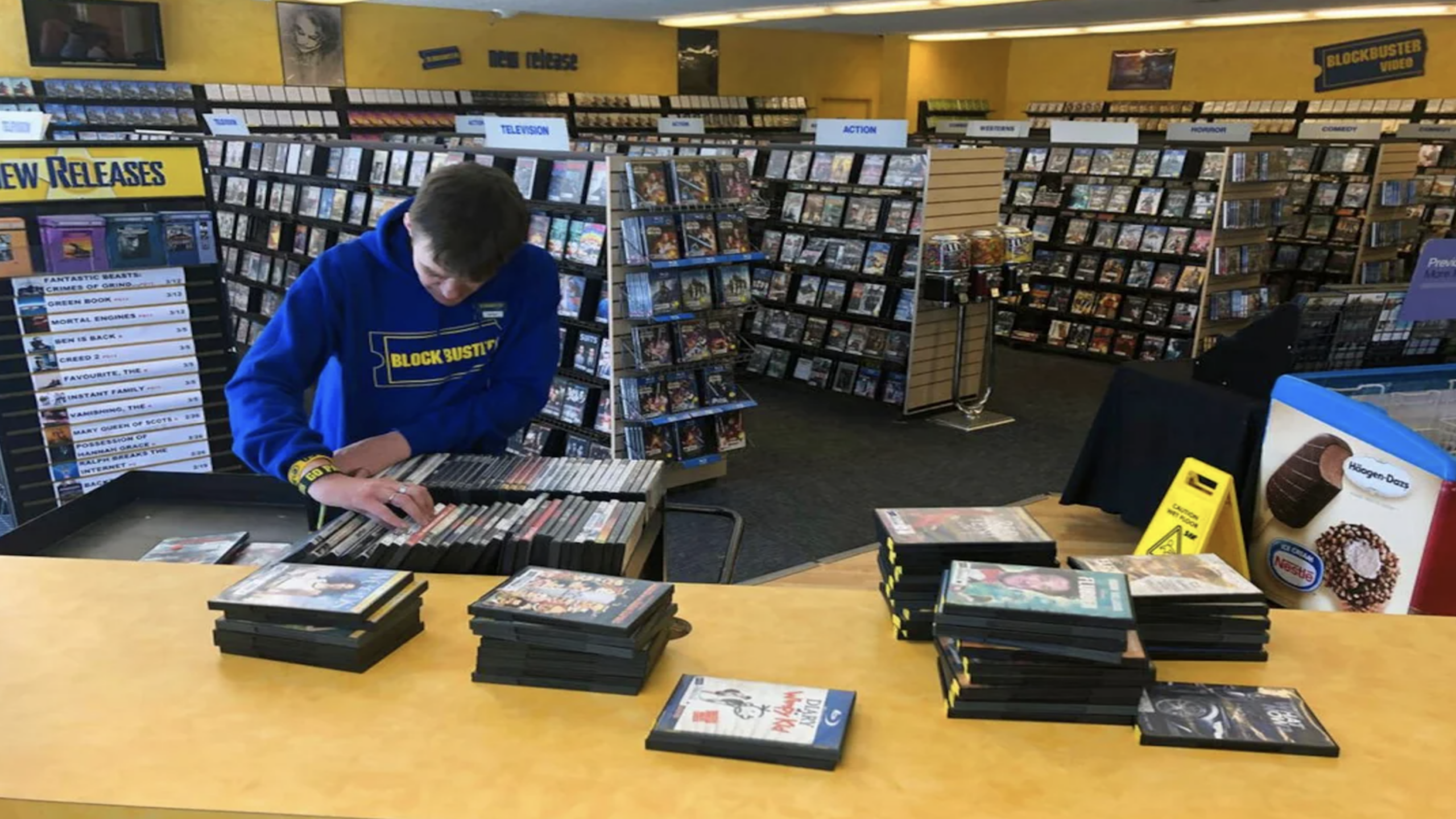 Blockbuster Video (Game Rental Section) Gaming Stores