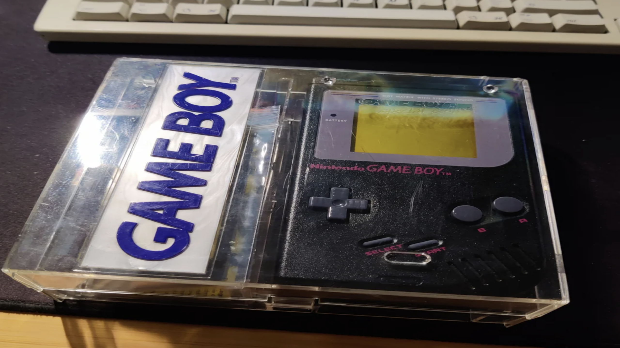 Old gaming consoles original Game Boy handheld classic 90s portable gaming