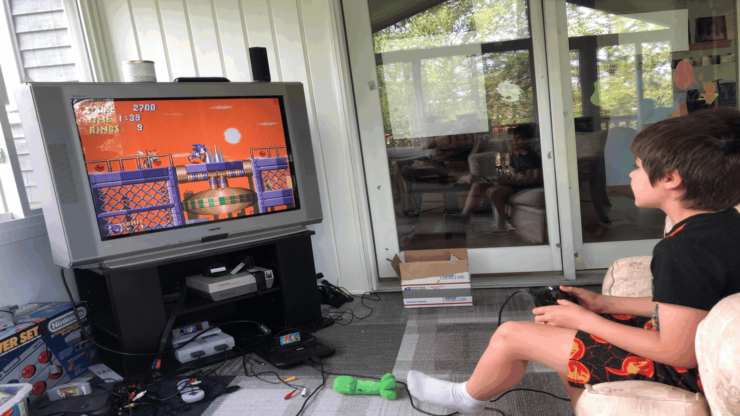 retro game scene with no HUD or instructions