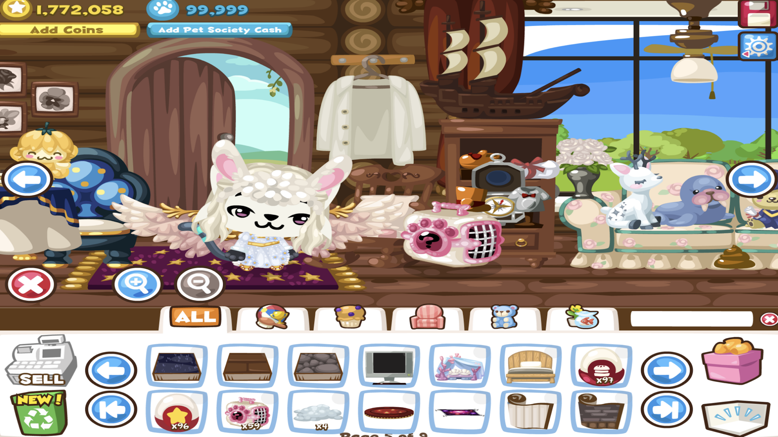 facebook games pet society character house customization nostalgic scene