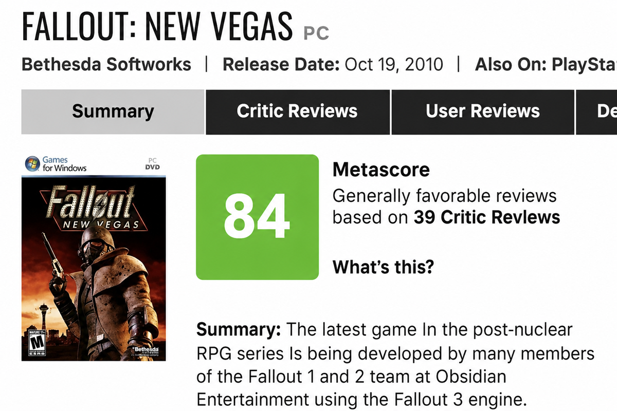 Obsidian and Bethesda