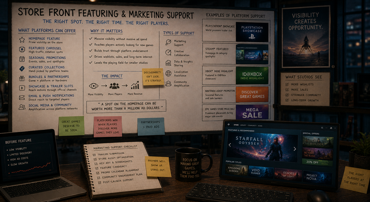 Storefront Featuring and Marketing Support