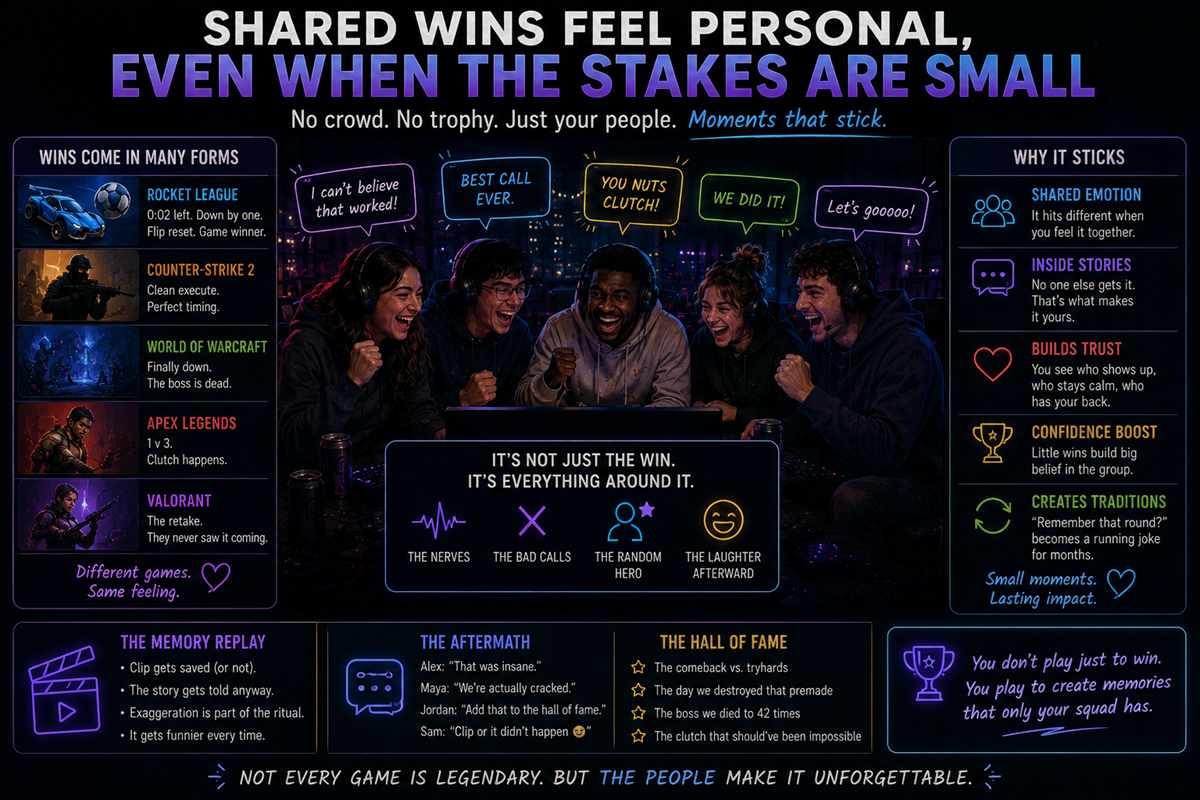 Shared Wins Feel Personal, Even When the Stakes Are Small
