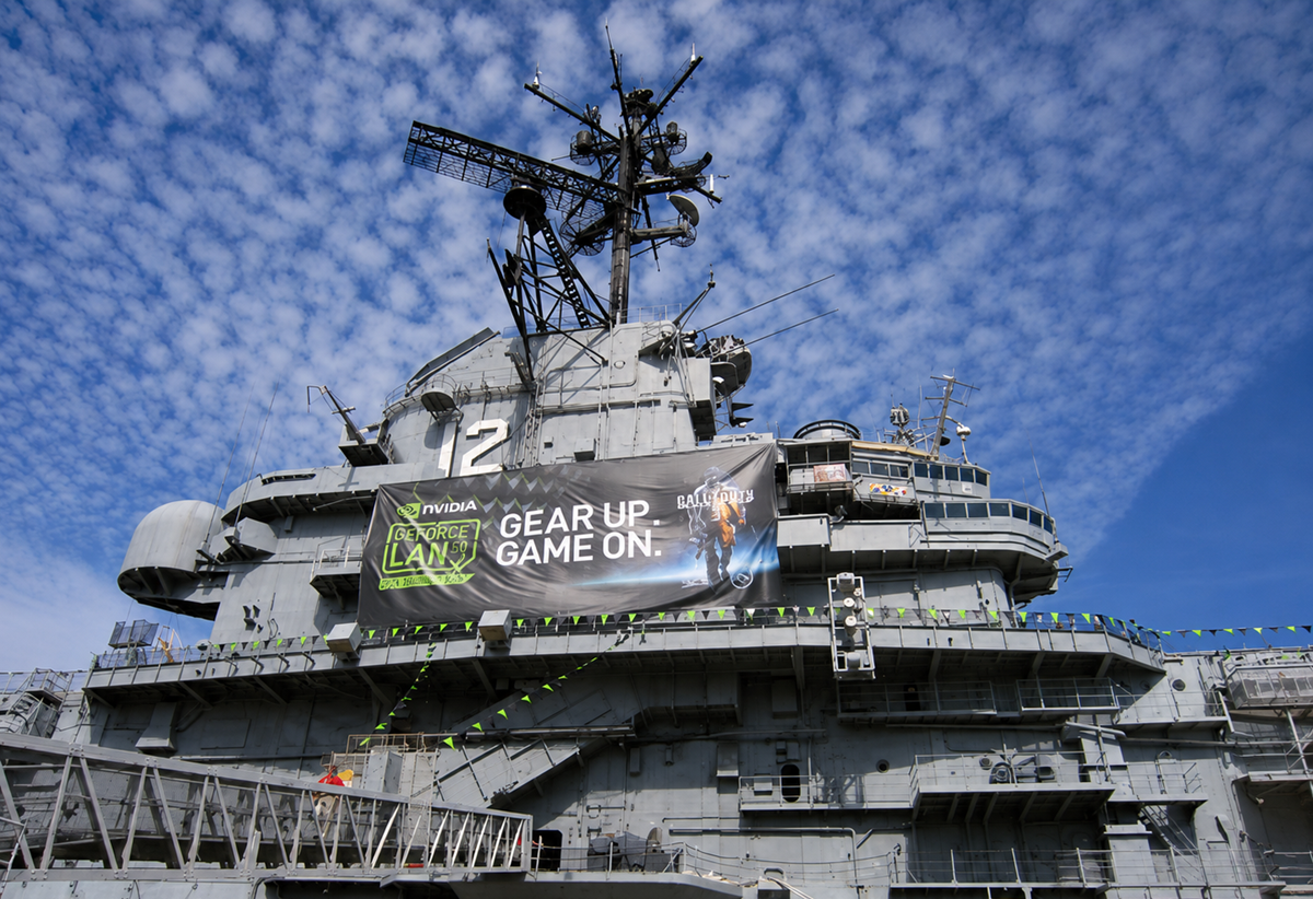 NVIDIA GeForce LAN 6 on the USS Hornet