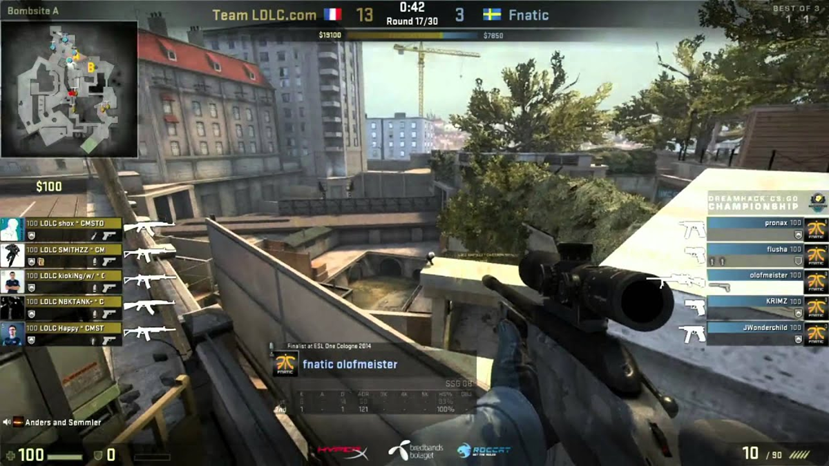 Fnatic’s Olofboost at DreamHack Winter 2014