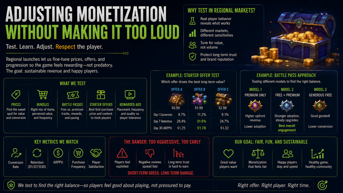 Adjusting Monetization Without Making It Too Loud
