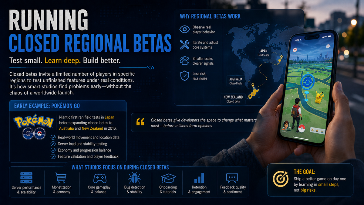 Running Closed Regional Betas