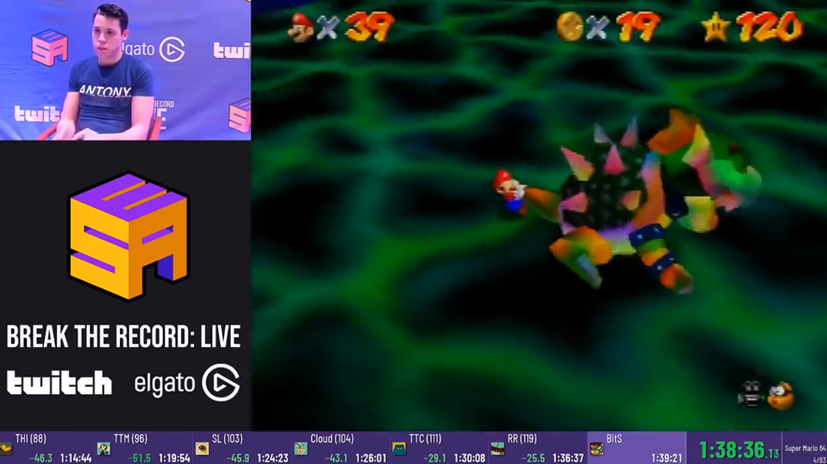 Cheese’s Super Mario 64 120-Star 1:38:54