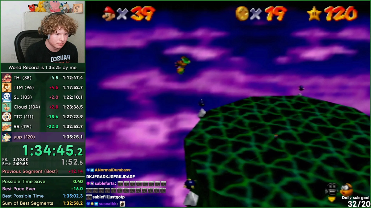 Suigi’s Super Mario 64 120-Star Runs