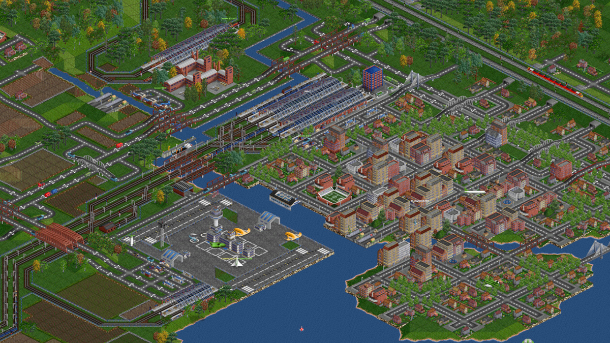 OpenTTD brought Transport Tycoon Deluxe back from the abandonware fog