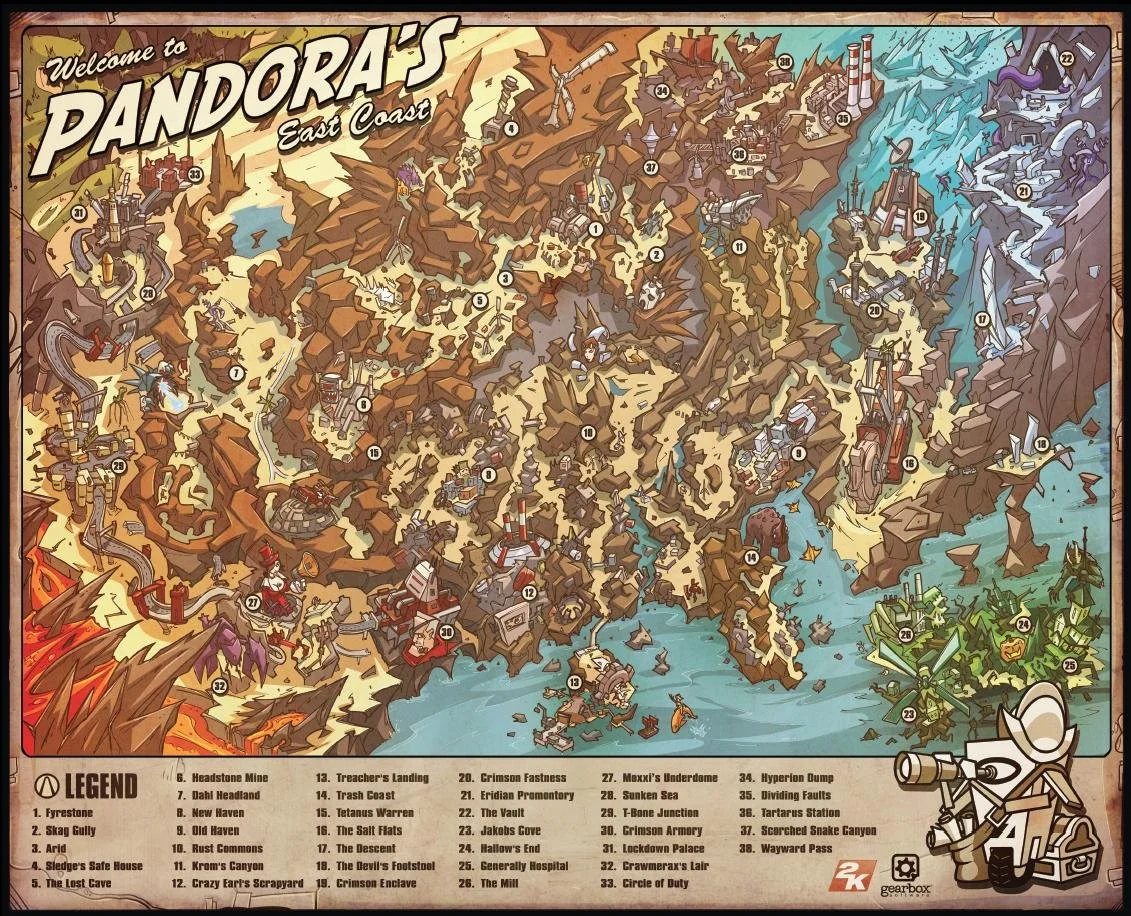 Pandora, Borderlands