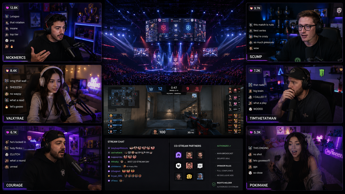 Co-Streaming Turns Personalities Into Distribution