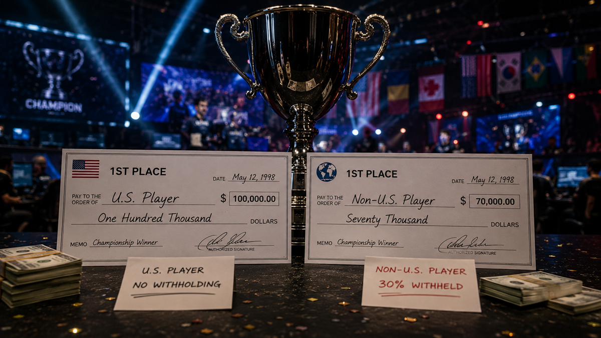USA Tax Rules That Change Esports Prize Money Payouts