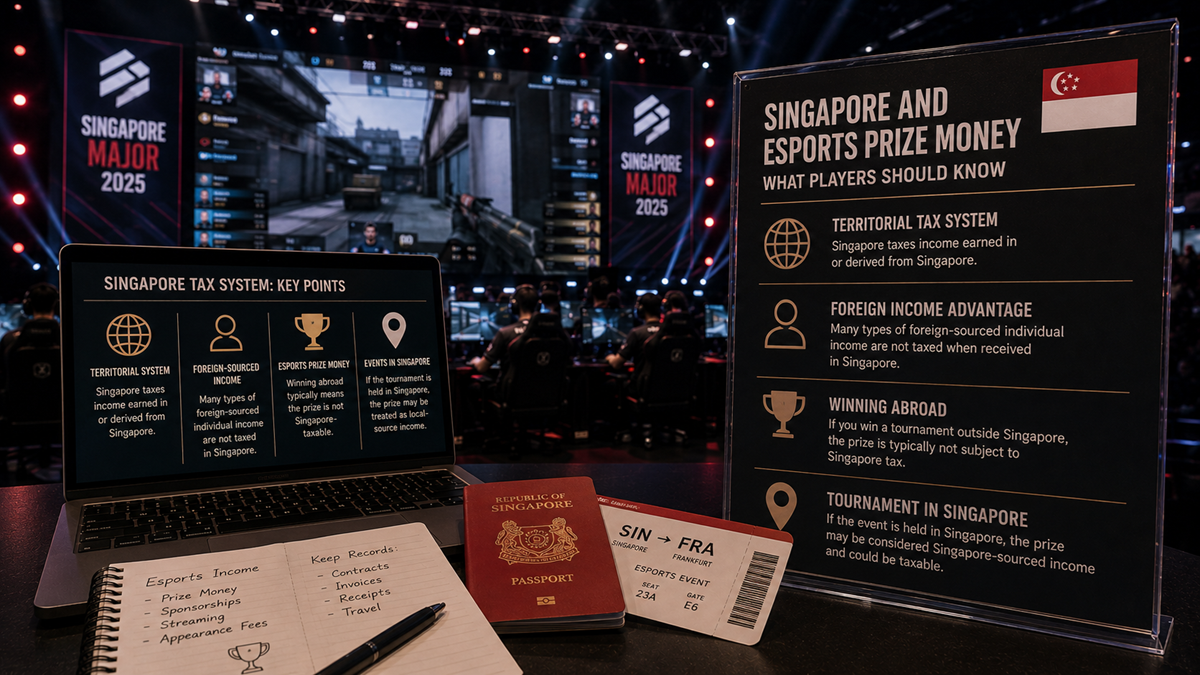 Singapore Tax Rules That Change Esports Prize Money Payouts