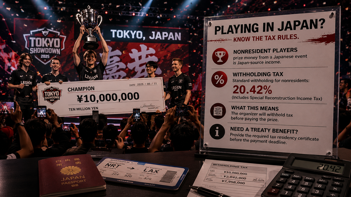 Japan Tax Rules That Change Esports Prize Money Payouts