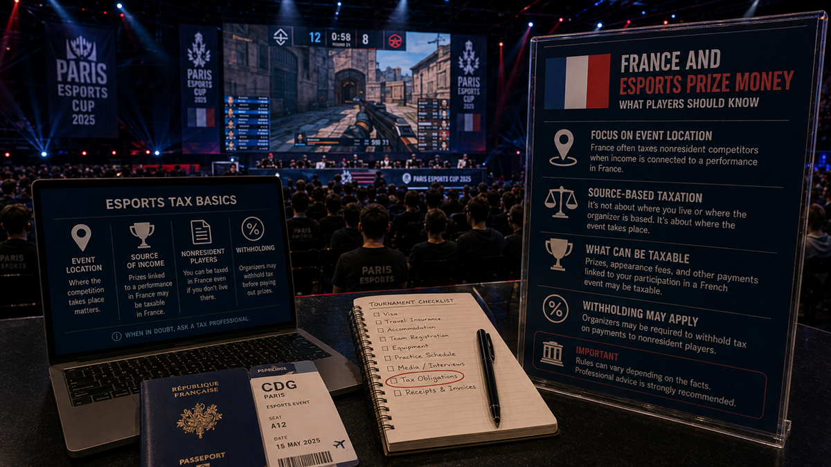 France Tax Rules That Change Esports Prize Money Payouts