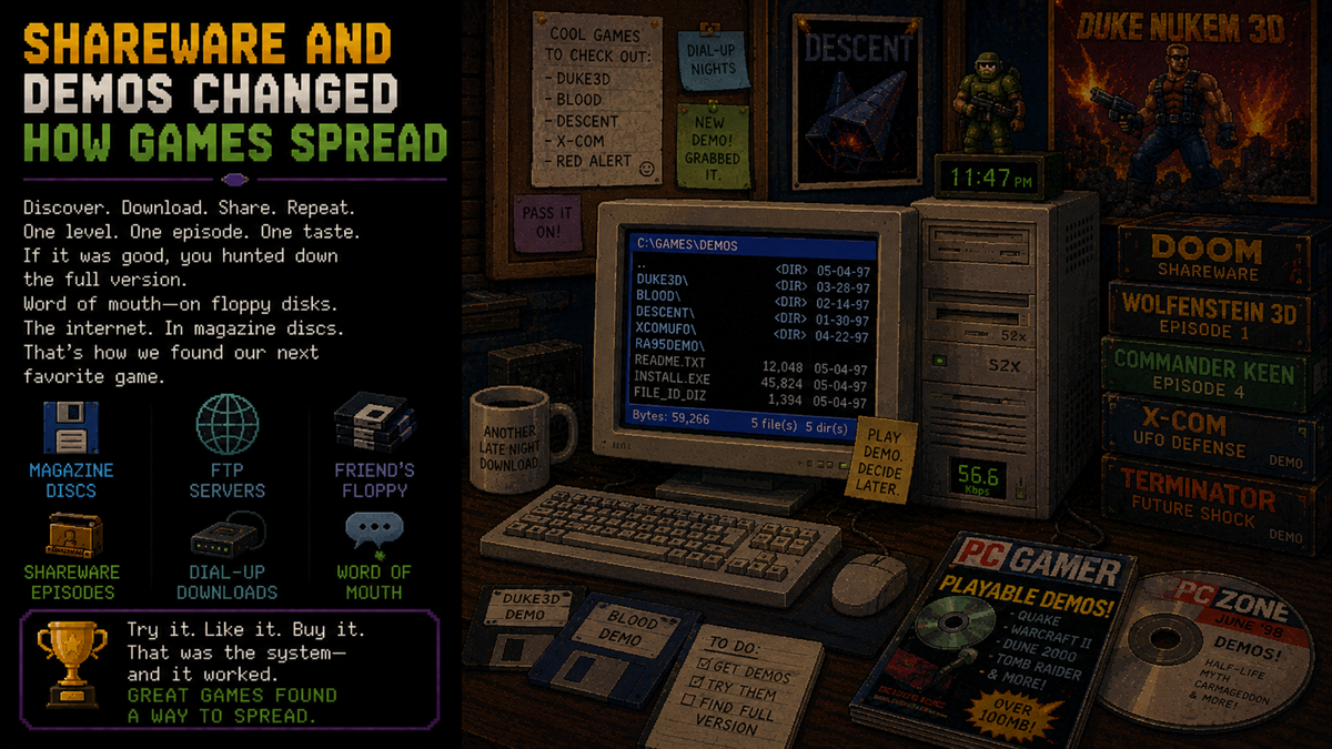Shareware and Demos Changed How Games Spread