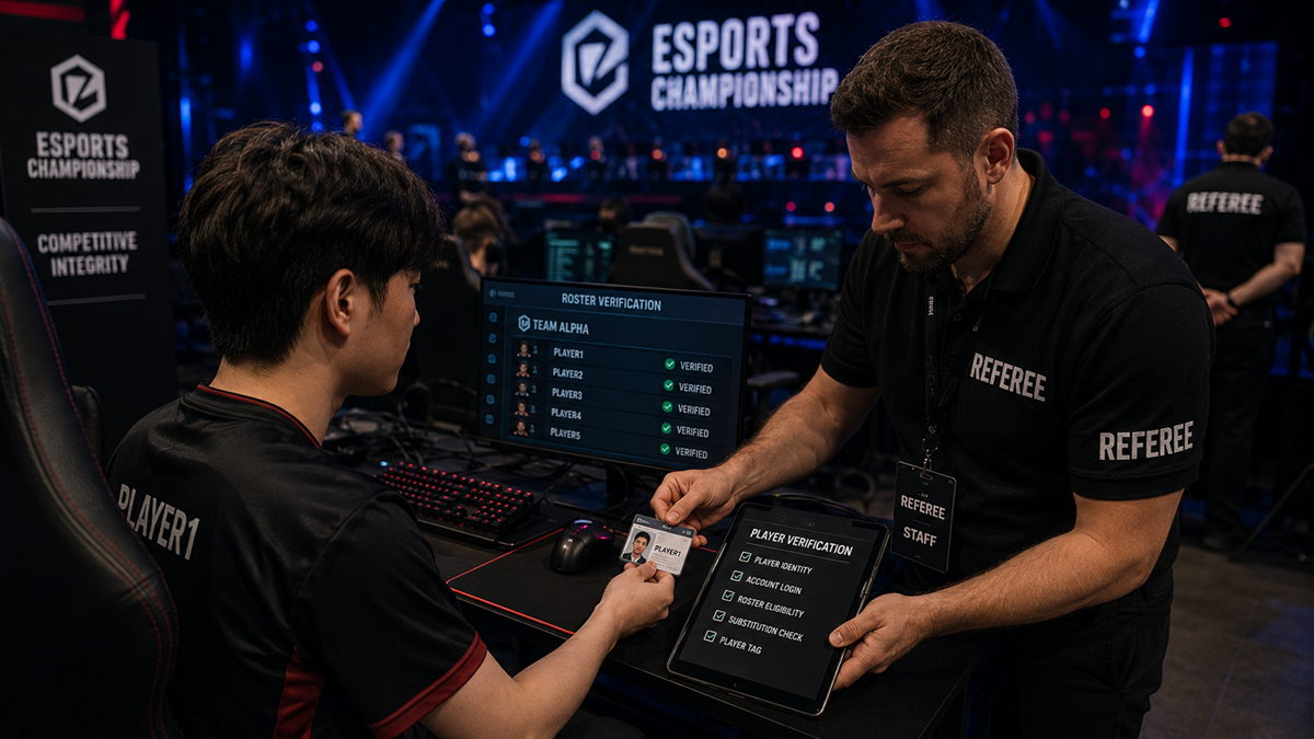 Esports Referee Verifies Player Identity, Accounts, and Eligibility