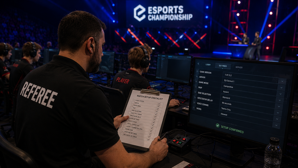Esports Referee Confirms That the Right Game Settings Are Being Used