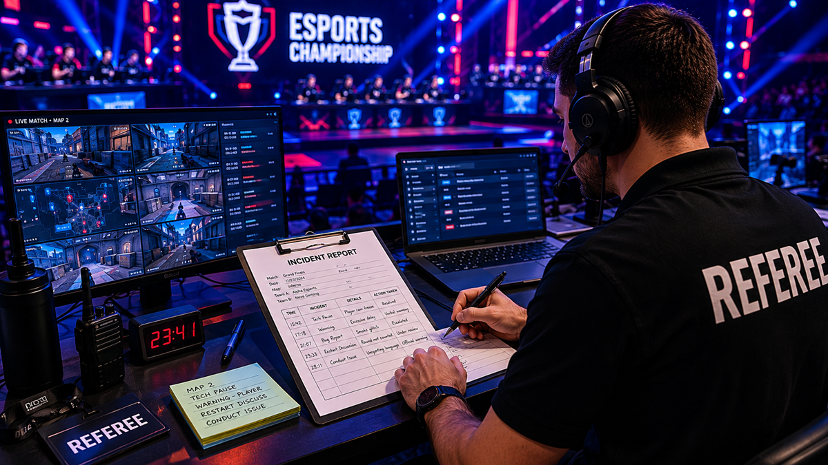 Esports Referee Documents Incidents in Real Time