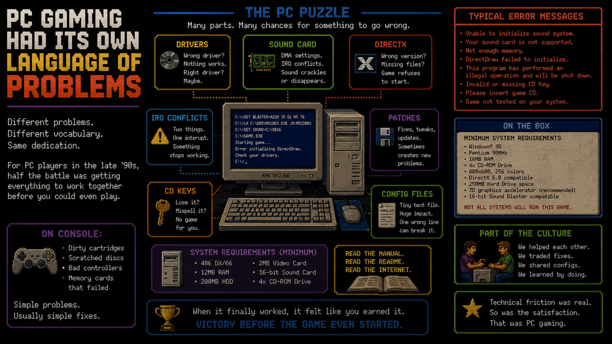 PC Gaming Had Its Own Language of Problems